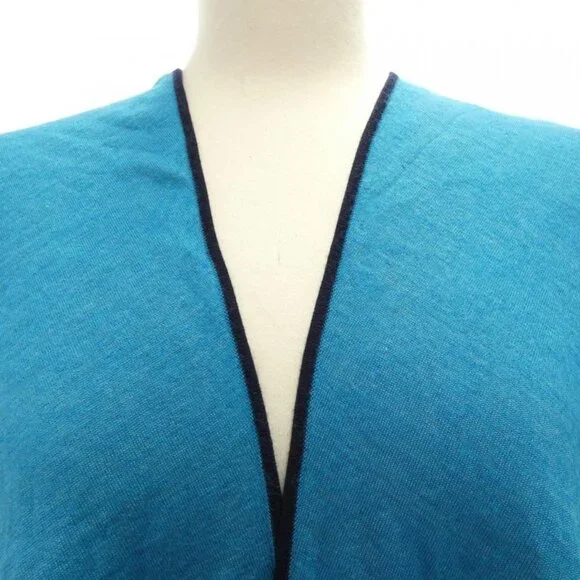 Hermes Stole Silk Cashmere Brown Blue - Picture 4 of 5